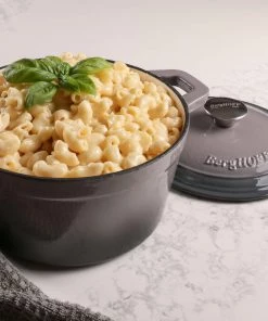 BergHOFF Neo 3qt Cast Iron Round Covered Dutch Oven, Oyster