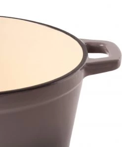 BergHOFF Neo 3qt Cast Iron Round Covered Dutch Oven, Oyster