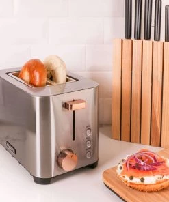 BergHOFF Ouro Gold 2 Slice Stainless Steel Toaster 850W