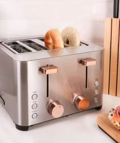 Bakeware BergHOFF Ouro Gold 4 Slice Stainless Steel Toaster 1500W