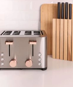 Bakeware BergHOFF Ouro Gold 4 Slice Stainless Steel Toaster 1500W