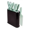 BergHOFF 8Pc PP Knife Set With Universal Black Knife Block, Mint Cutlery