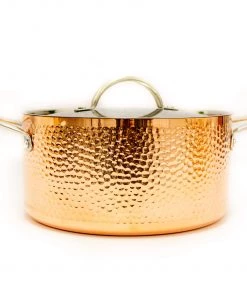 BergHOFF Vintage Tri-Ply Copper 15Pc Cookware Set, Hammered