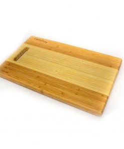 BergHOFF Bamboo Rectangular Cutting Board, Two-tone With Handle, 14.2x8.7x0.7" Cutlery