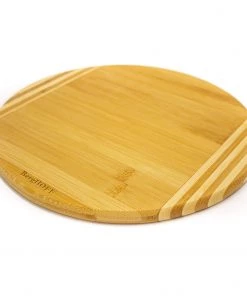BergHOFF Bamboo Round Cutting Board, Striped, 11.8x0.6"