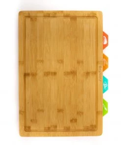 Cutlery BergHOFF Bamboo 5Pc Cutting Board Set With 4 Muti-colored Inserts, 16.5"x11.8"x1.1" 7 Cutlery BergHOFF Bamboo 5Pc Cutting Board Set With 4 Muti-colored Inserts, 16.5