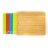 BergHOFF Bamboo Cutting Board Set With 4 Multi-colored Flexible Cutting Boards, 16.5x13.4x1.5"