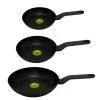 BergHOFF 3Pc Leo Fry Pan Set, Dark Grey (8", 10" & 11") Cookware