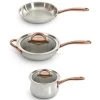 Cookware BergHOFF Ouro Gold 4pc Starter Cookwaer Set With Glass Lids 2 Cookware BergHOFF Ouro Gold 4pc Starter Cookwaer Set With Glass Lids