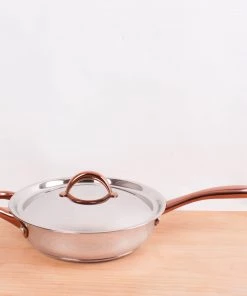 Cookware BergHOFF Ouro Gold 4pc Starter Cookwaer Set With Stainless Steel Lids