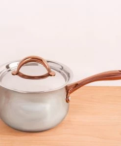 Cookware BergHOFF Ouro Gold 4pc Starter Cookwaer Set With Stainless Steel Lids 12 Cookware BergHOFF Ouro Gold 4pc Starter Cookwaer Set With Stainless Steel Lids