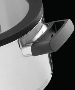 BergHOFF GEM 6Pc Downdraft 18/10 Stainless Steel Cookware Set, Black Handles