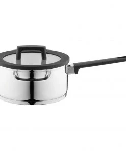 BergHOFF GEM 7Pc Downdraft 18/10 Stainless Steel Cookware Set, Black Handles