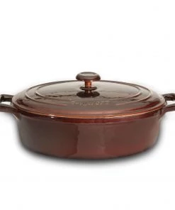 BergHOFF Neo 4.8Qt Cast Iron Round Covered Dutch Oven, Brown