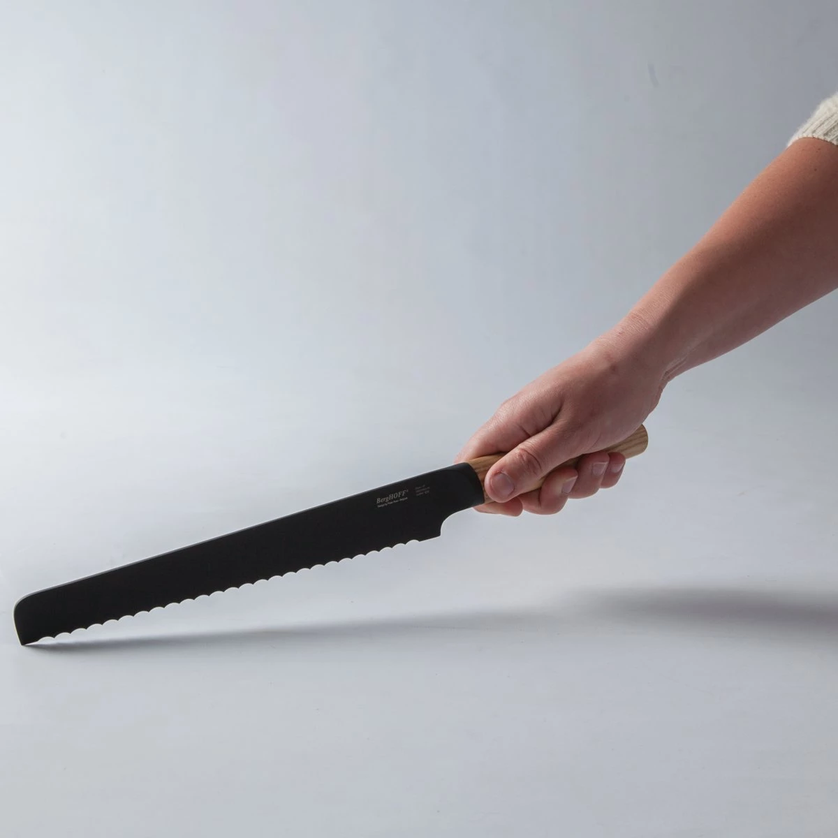 BergHOFF Ron 6pc Knife Block Set With Ash Wood Natural Handle 6 BergHOFF Ron 6pc Knife Block Set With Ash Wood Natural Handle