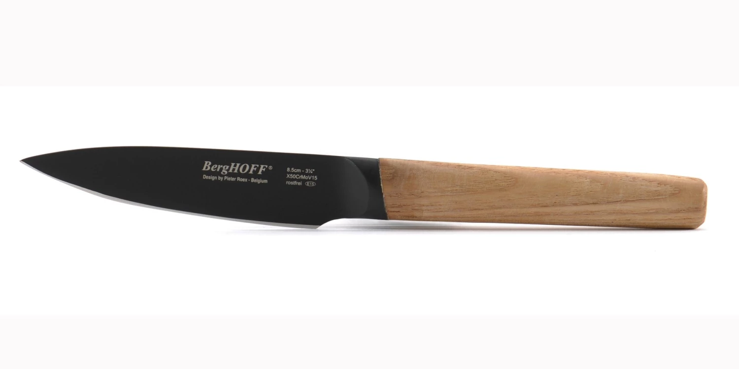 BergHOFF Ron 6pc Knife Block Set With Ash Wood Natural Handle 8 BergHOFF Ron 6pc Knife Block Set With Ash Wood Natural Handle