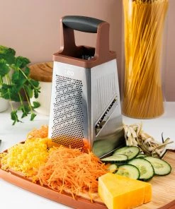 BergHOFF Leo 4-sided Box Grater 10", Pink Chef Tools 7 BergHOFF Leo 4-sided Box Grater 10