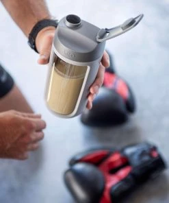 Outdoor BergHOFF Leo To Go Shaker Bottle With Powder Compartment 16.9oz