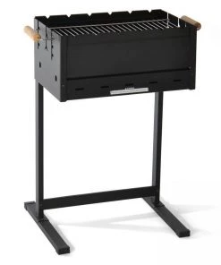 Outdoor BergHOFF Portable Charcoal Barbeque Grill, Black Steel