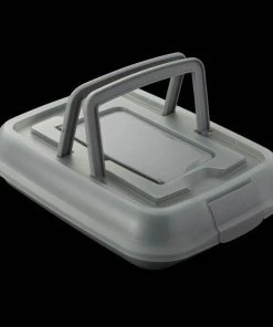 Bakeware BergHOFF GEM 13" Covered Cake Pan Gray With Carry Lid And Slicing Tool