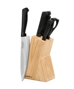 BergHOFF Ergonomic 7Pc Stainless Steel Knife Block
