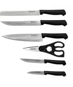 BergHOFF Ergonomic 7Pc Stainless Steel Knife Block