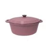 BergHOFF Neo Cast Iron Oval Covered Dutch Oven Dish 5qt Pink