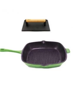 BergHOFF Cast Iron 18/10 Stainless Steel Grill Set 2pc Green