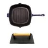 BergHOFF Cast Iron 18/10 Stainless Steel Grill Set 2pc Purple