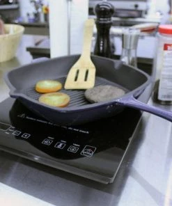 BergHOFF Cast Iron 18/10 Stainless Steel Grill Set 2pc Purple