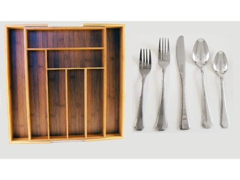 Tabletop & Bar BergHOFF Everyday 40 Pc Flatware Set With 8 Slot Expanding Organizer 4 Tabletop & Bar BergHOFF Everyday 40 Pc Flatware Set With 8 Slot Expanding Organizer