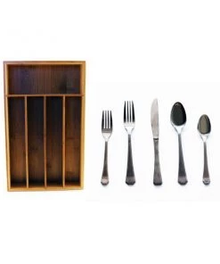 BergHOFF Flatware Service For 12 With Organizer Tabletop & Bar