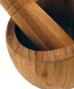 BergHOFF Bamboo Rolling Pin & Garlic Bowl 2pc Chef Tools