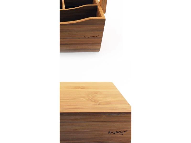 BergHOFF Bamboo Tea Box Set 2pc (Flatware Caddy 9.75" & Tea Box 12") 4 BergHOFF Bamboo Tea Box Set 2pc (Flatware Caddy 9.75" & Tea Box 12")