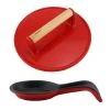 BergHOFF Cast Iron Set Spoon & Steak Press 2pc Red Cookware