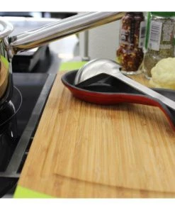 BergHOFF Cast Iron Set Spoon & Steak Press 2pc Red Cookware