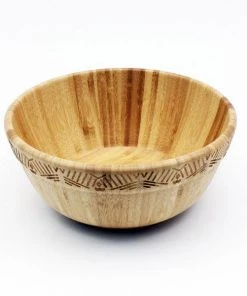 BergHOFF Bamboo Decorated Salad Bowl, 10" Chef Tools