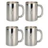 BergHOFF Straight 18/10 Stainless Steel Coffee Mugs, Set Of 4 Coffee & Tea