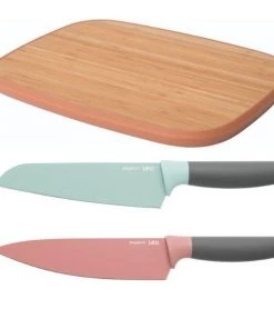 Cutlery BergHOFF Leo 3pc Chef & Santoku Knife Set