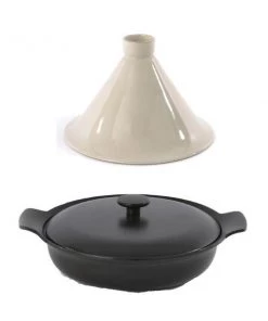 BergHOFF Ron 2pc Tajine Set, Black