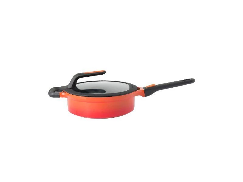 BergHOFF GEM Cast Aluminum Nonstick 9.5" Covered Sauté Pan , Caribbean Red Cookware 3 BergHOFF GEM Cast Aluminum Nonstick 9.5" Covered Sauté Pan , Caribbean Red Cookware