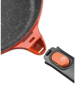 BergHOFF GEM Cast Aluminum Nonstick 9.5" Covered Sauté Pan , Caribbean Red Cookware 11 BergHOFF GEM Cast Aluminum Nonstick 9.5