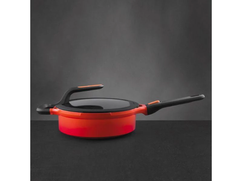 BergHOFF GEM Cast Aluminum Nonstick 9.5" Covered Sauté Pan , Caribbean Red Cookware 7 BergHOFF GEM Cast Aluminum Nonstick 9.5" Covered Sauté Pan , Caribbean Red Cookware