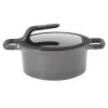 BergHOFF GEM 10" Non-Stick Covered Stockpot, 5 Qt, Grey