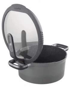 BergHOFF GEM 10" Non-Stick Covered Stockpot, 5 Qt, Grey 10 BergHOFF GEM 10