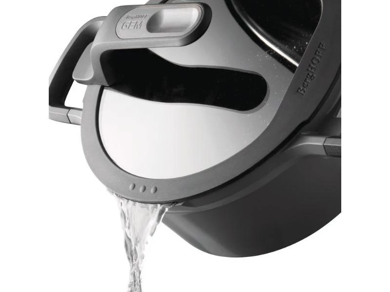 BergHOFF GEM 11" Stay-Cool Covered Sauté Pan 4.9 Qt, Grey Cookware 7 BergHOFF GEM 11" Stay-Cool Covered Sauté Pan 4.9 Qt, Grey Cookware