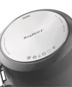 BergHOFF GEM 11" Stay-Cool Two-Handled Sauté Pan 4.9 Qt, Grey Cookware