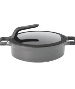 BergHOFF GEM 10.25" Non-Stick Covered 2-Handled Sauté Pan, 4.1 Qt, Grey Cookware