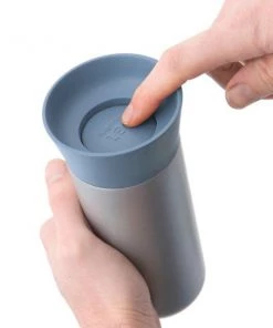 BergHOFF Leo 11.2oz 18/10 Stainless Steel Thermal Mug, Blue Outdoor