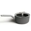Cookware BergHOFF Leo 7" Non-Stick Covered Saucepan, 2.1 Qt, Grey